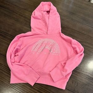 GAP KIDS PINK HOODIE SIZE L soft fuzzy and fun!